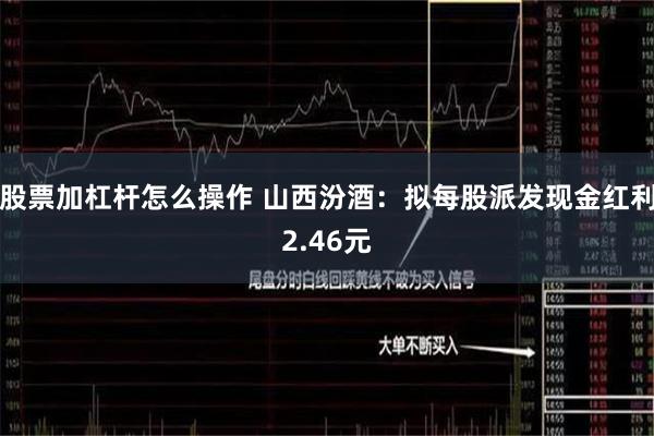 股票加杠杆怎么操作 山西汾酒:拟每股派发现金红利2.46元